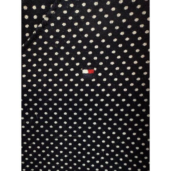Tommy Hilfiger Womens V-Neck T-Shirt Size S Navy Polka Dots Short Sleeves Casual - Picture 7 of 12